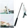 Funny Cat Stick Three-section Telescopic Anti-slip Bell Fox Fur Cats Fishing Rod Pet Supplies
