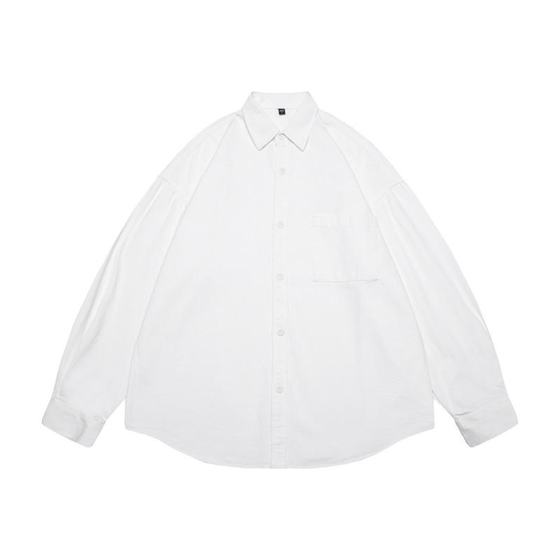 Рубашка с длинным рукавом Мужская Весенняя Японская Ретро Рабочая Куртка Модная Повседневная