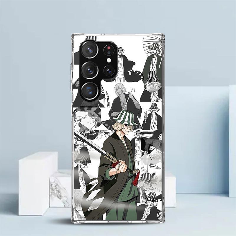 Чехол для телефона Bleach Kisuke Urahara для Samsung Galaxy S24 S25 Edge S26 Ultra S22 S23 Plus S21 + S20 FE Мягкая задняя крышка из ТПУ Galaxy