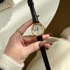 Fashion Strap Diamond Watch Ladies Full Diamond Watch Feminine Leather Strap Rose Gold Diamond Face Diamond