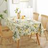 Новая маленькая свежая ПВХ водонепроницаемая и маслостойкая скатерть с лимоном, оптовая продажа, прикроватная тумбочка, пылезащитная декоративная ткань