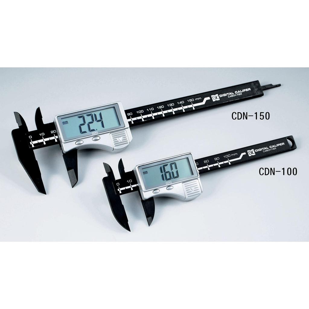 Niigataseiki SK Carbon Fiber Digital Caliper 150mm with Depth Bar CDN-150