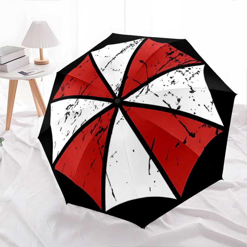 1pc Creative Resident Evil Automatic, Cute Cartoon Pattern, Portable Outdoor Umbrella, Perfect, Holiday Gift for Disney fans.N025