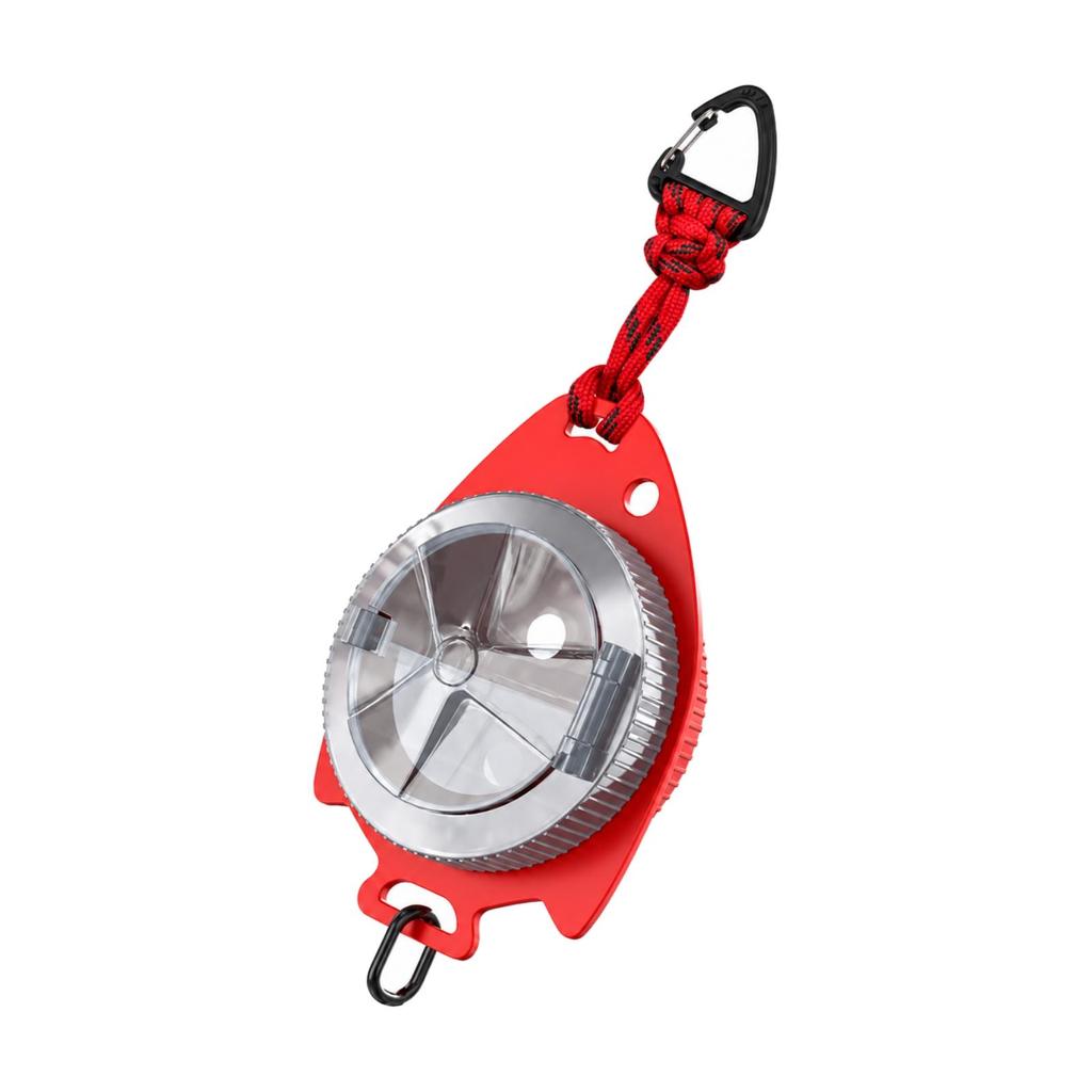 Fishing Leader and Hook Storage Box Portable Rotating Compartment Lightweight Tackle