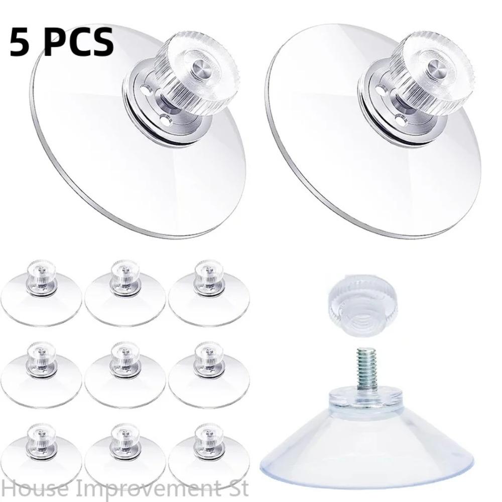 5шт пластиковых присосок держатель 25/32/41/53 мм с винтом прозрачные ПВХ присоски очень прочные присоски стеклянный держатель присоски