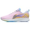 Li Ning Speed Weave Synthetic Leather Shock Absorption Rebound Low Top Running Shoes Women Running Shoes Peach-Pink ARMR022-5