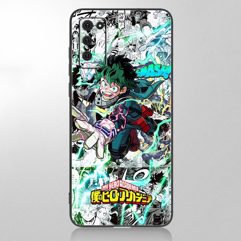 Чехол My Hero Academy Midoriya для Samsung Galaxy A12 A02S A22 A32 A52 A72 A71 A51 A41 A31 A21 A11 A50 A70 A10S A20S, черный чехол