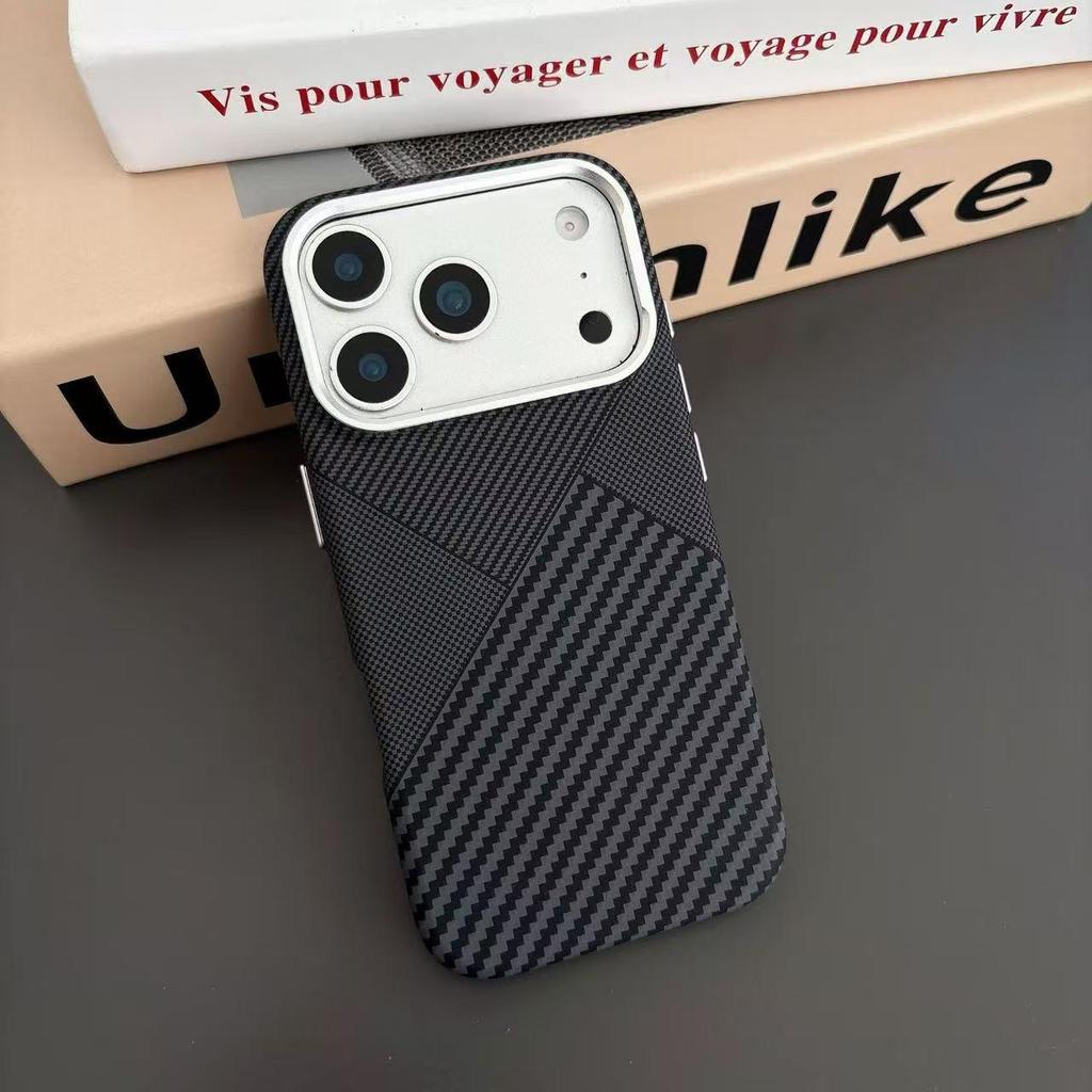 Магнитный чехол Kevlar «Закат и Восход Луны» для iPhone 17 Pro Max - Защита от падений, Креативный дизайн, Совместим с Apple 16