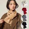 1Pc Yarn Korean Version False Collar Winter Knit Multi-functional Scarf Neck Brace Button