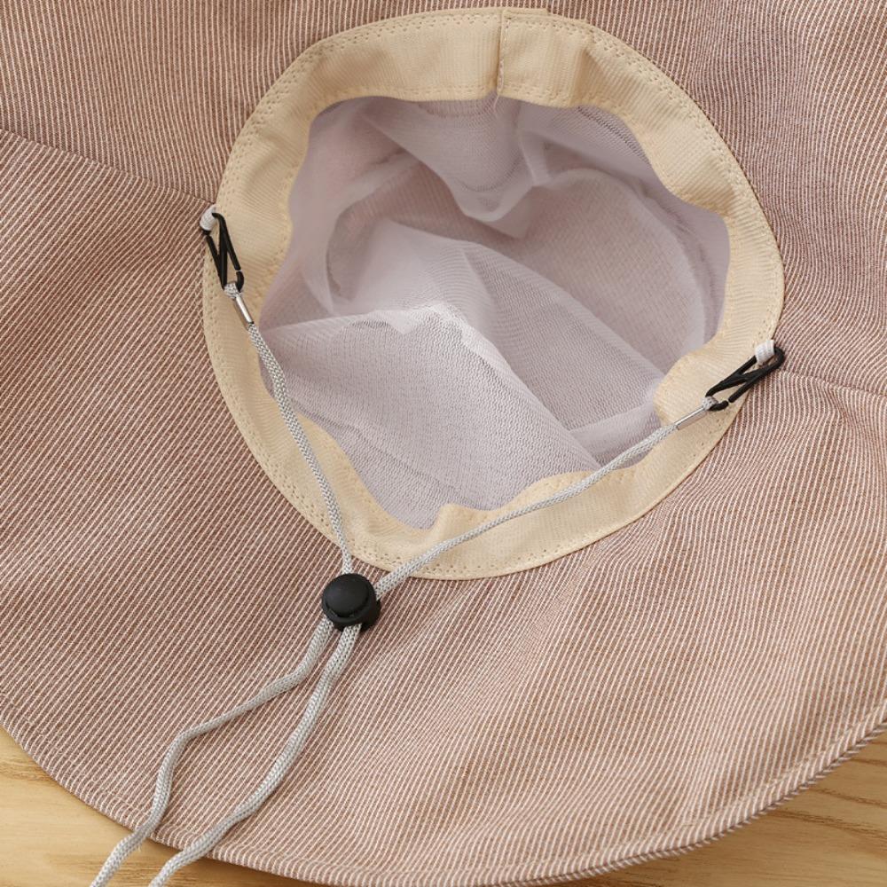 Casual Women's Sun Hat Wide Brimmed Fishman Hat Portable Bucket Hat  Beach