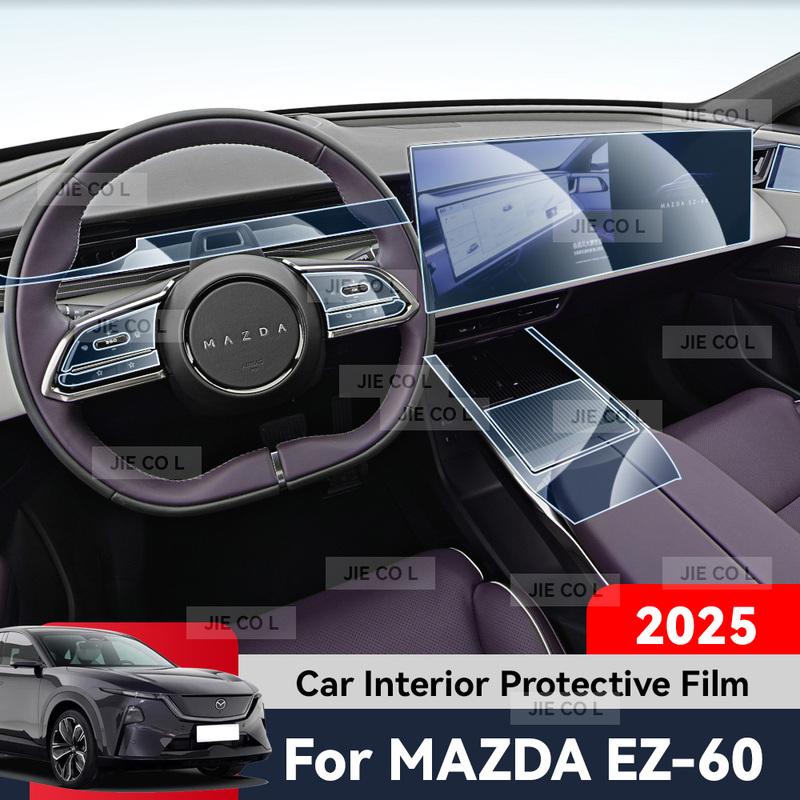 Для MAZDA EZ60 2025 EZ-60 Автомобильная защитная пленка для салона Экран центральной консоли TPU Навигация Антицарапающая пленка