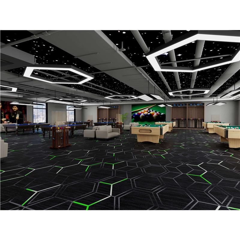 Billiard Hall Nylon Carpet: Waterproof, Fireproof, Full Coverage for Commercial Use