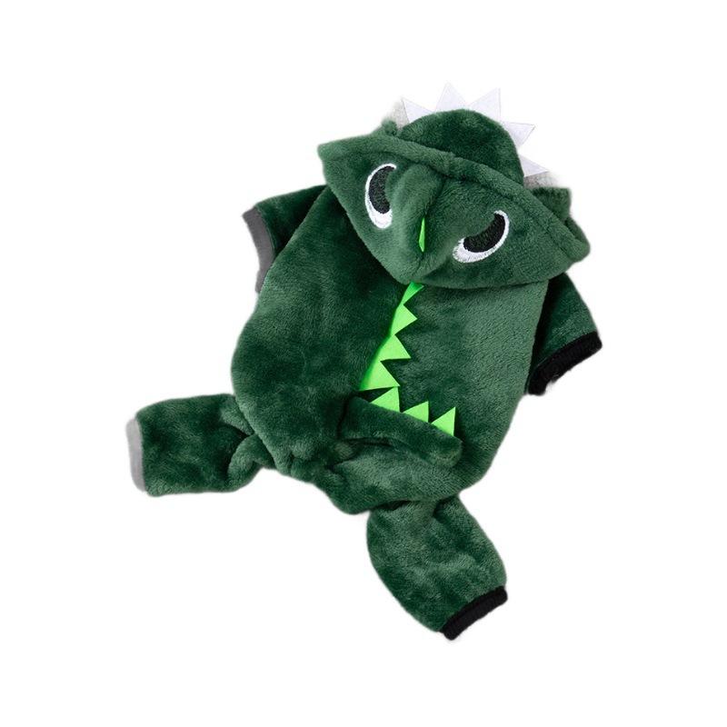 Pet winter clothes dog clothes autumn and winter clothes dinosaur transformation clothes teddy bear puppy clothes cat clothes