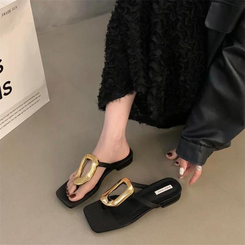 Тапочки женские летние туфли квадратный каблук резиновые шлепанцы шлепанцы Pantofle Block Hawaiian Soft 2024 Туфли резиновые шлепанцы Slipp