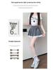 Pure Desire Pleated Lace-Trim A-line Mini Skirt - Women's Autumn Niche Style