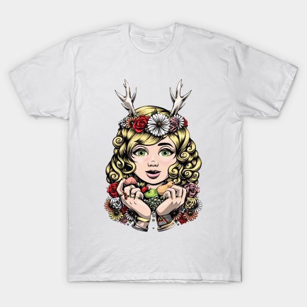 T Shirt Women Doe Harajuku Print Kawaii Tshirt Summer Short Sleeve Female T-Shirt Top Tee