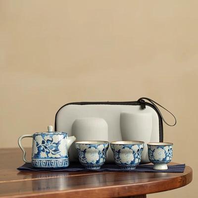 Портативный целадоновый чайный набор Banshan Dongxue