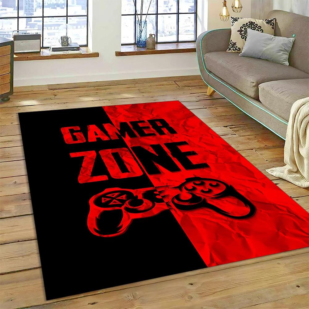 3D Геймер Игра Геймпад Мультяшный Ковер Коврик для Дома Гостиной Спальни Дивана Придверный Коврик Декор, Ковер для Детской Игровой Зоны Нескользящий Коврик для Пола