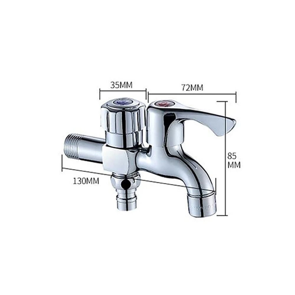 Двухпоточный смеситель для бассейна для швабры Один вход на два выхода Смеситель для стиральной машины Двухпоточный кран Кран с двумя выходами для воды