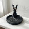 Cartoon Jewelry Storage Tray Animal Shaped Earrings Ring Display Dish Cute Bunny Ornament  Gift