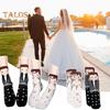 1 Pair/2 Pairs Wedding Socks Cartoon Bride And Groom Socks Couples Wedding Day Attire Socks Wedding Gifts for Men Women