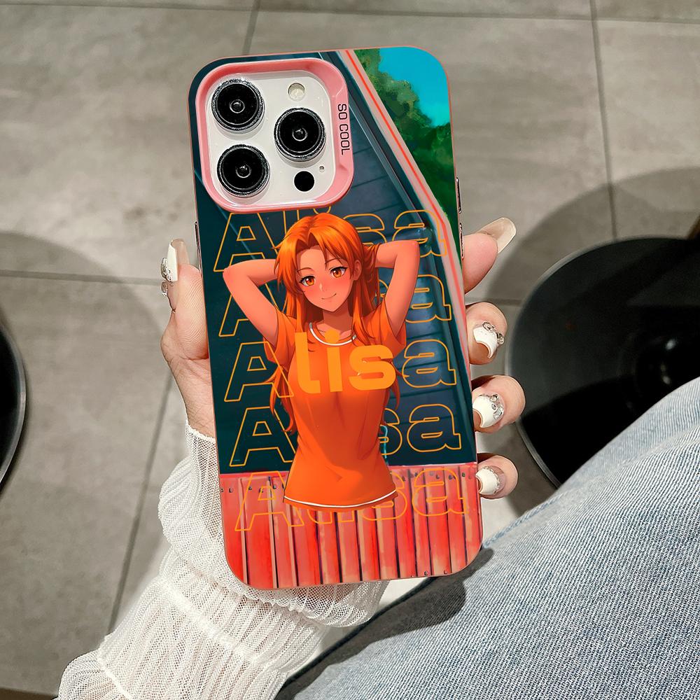 Everlasting Summer Alisa Pink Translucent Mobile Phone Case for iPhone 17 16 15 14 13 12 11 X XR XS Air Pro Max Plus Cover