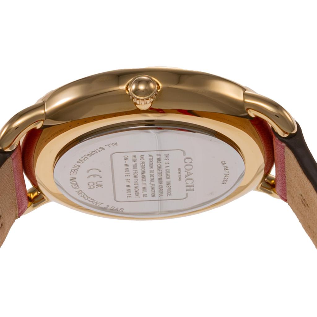 Часы ELLIOT ELLIOT из нержавеющей стали с минеральным стеклом, кварцевые, повседневные, водонепроницаемые, 14504249, красные [Coach] женские [Товар]