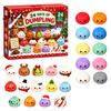 Unique Collectible Dolls 2026 Christmas Squeeze Toy Advent Calendar, 24-Day Dumpling Bun Fidget Holiday Desk Decorations Countdown Box, Soft