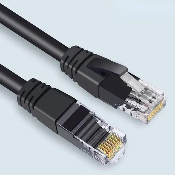 RJ45 Cat5e CAT5 Ethernet LAN Сетевой кабель для ПК PS XBox Интернет-маршрутизатор Черный