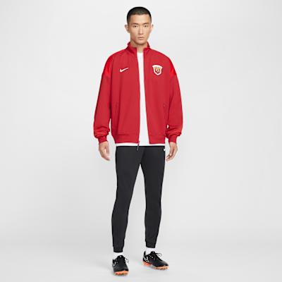 Мужская куртка Nike Dri Fit Academy Pro Anthem Шанхайский Порт Футбольный Клуб, Быстросохнущий Сетчатый Воротник Свободный