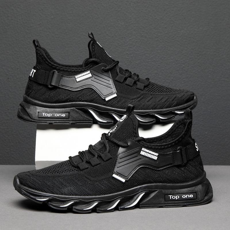 Модные мужские кроссовки, повседневная обувь с сеткой, мужская обувь на шнуровке, легкая вулканизированная обувь, прогулочные кроссовки, Zapatillas Hombre