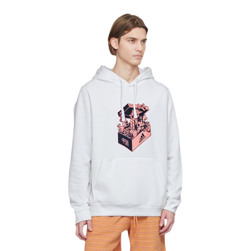 adidas Китайские игрушки с капюшоном для мужчин, белые топы GS7690