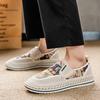 Printed Canvas Loafers Shoes for Man Platform Original Men Fashion Espadrilles Casual Slip-on Designer Sneaker Man Driving Shoes