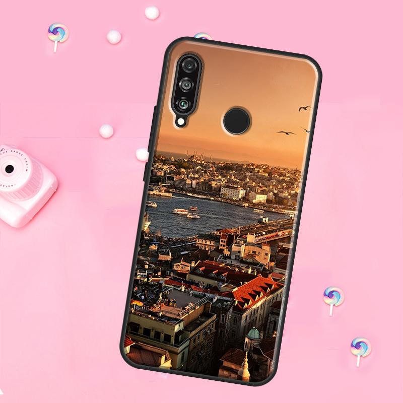 Турция Стамбул Пейзаж Здание Для Huawei Nova 11 Pro 10 9 SE Y70 Y60 Y90 Y61 Y91 Y73 Y72 12s 12i 11i 8i P30 P40 Lite Чехол