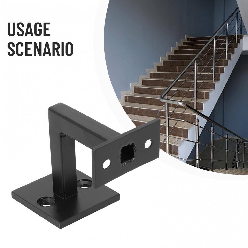 Modern Matte Black Handrail Brackets for For Stairs Stylish and Functional