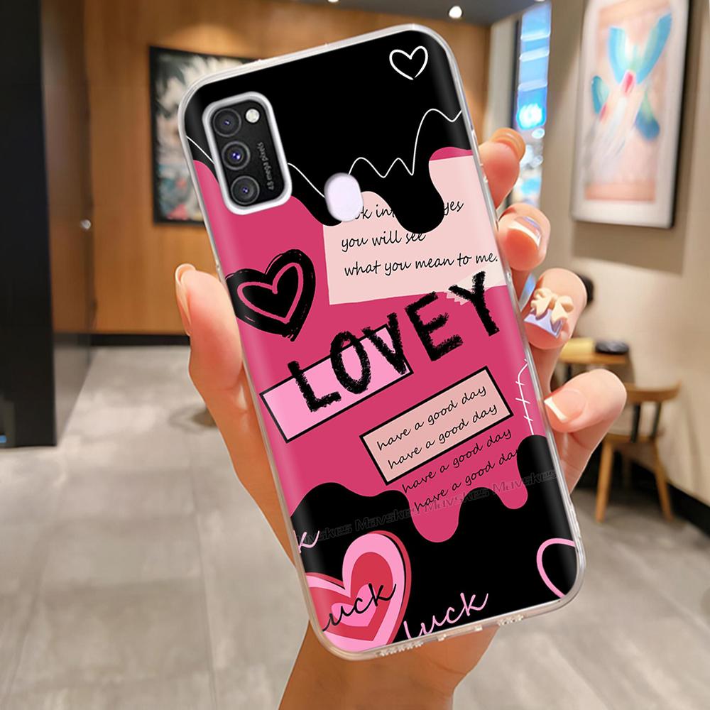 Для Samsung Galaxy M21 M31 Чехол Мягкий ТПУ Мягкий Силикон Модный Чехол для Телефона Для Samsung M21 M31 Funda Роскошная Задняя Крышка Coque Para