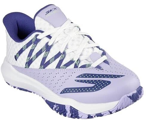 Кроссовки Skechers Viper Court Rally Pickleball женские бело-фиолетовые