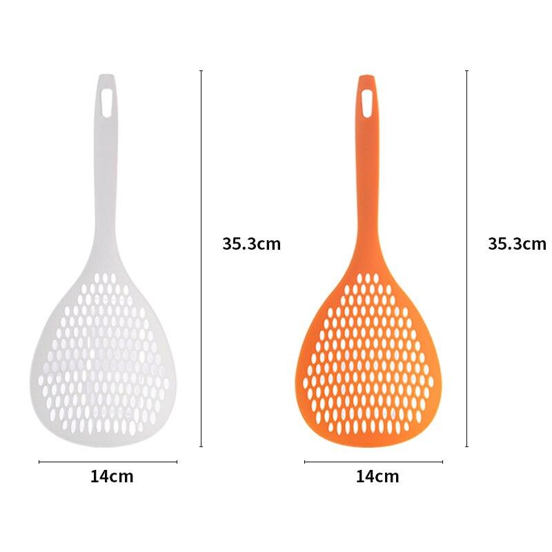 Food Strainer Scoop Kitchen Plastic Colander Large Skimmer Strainer Handy Filter Colanders Kitchen Tools