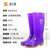 Rain boots PVC women's low, medium and high rain boots winter thermal cotton cover velvet work rain shoes
