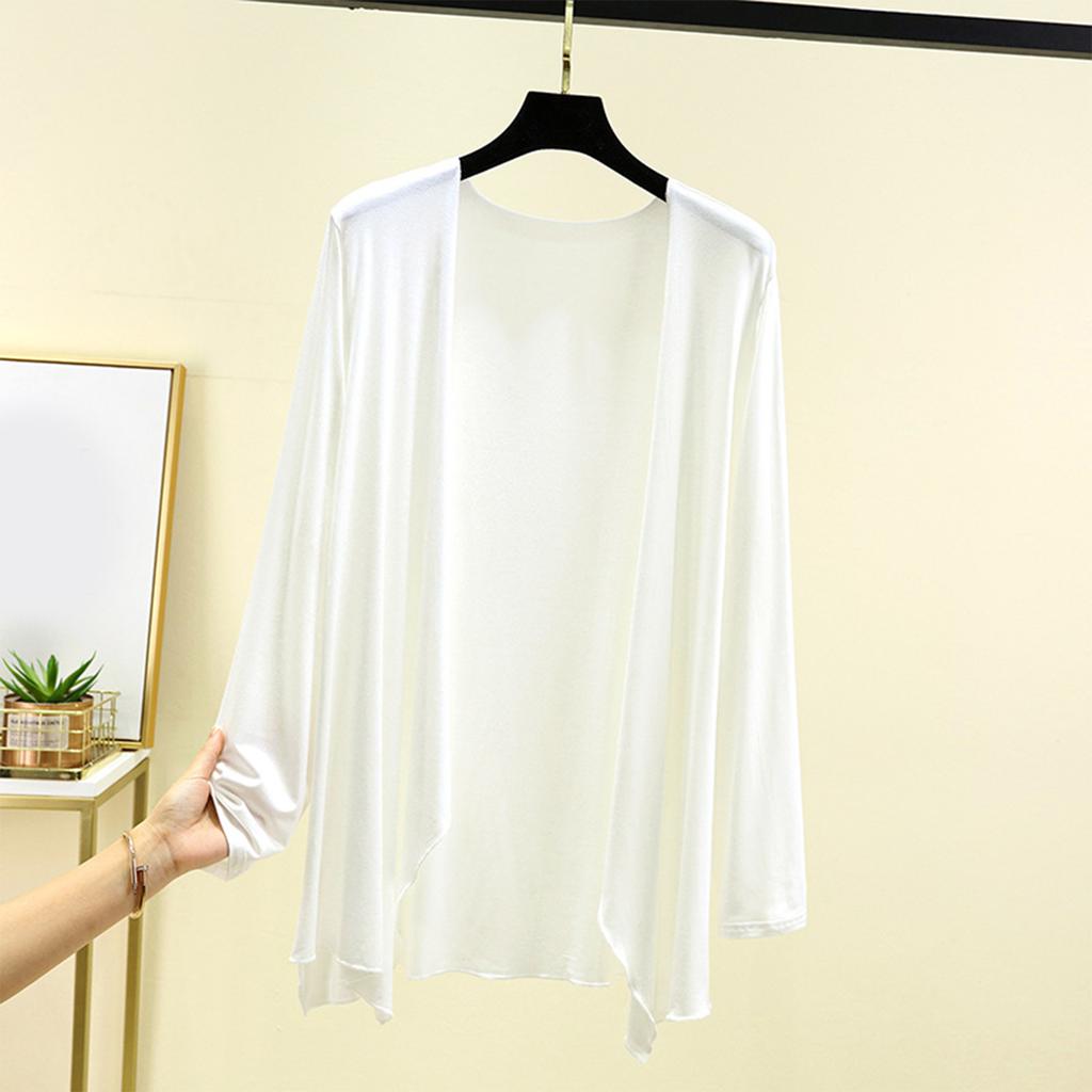 Women's Summer Long Sleeved Cardigan Oversized Top And Shawl Thin Jacket
