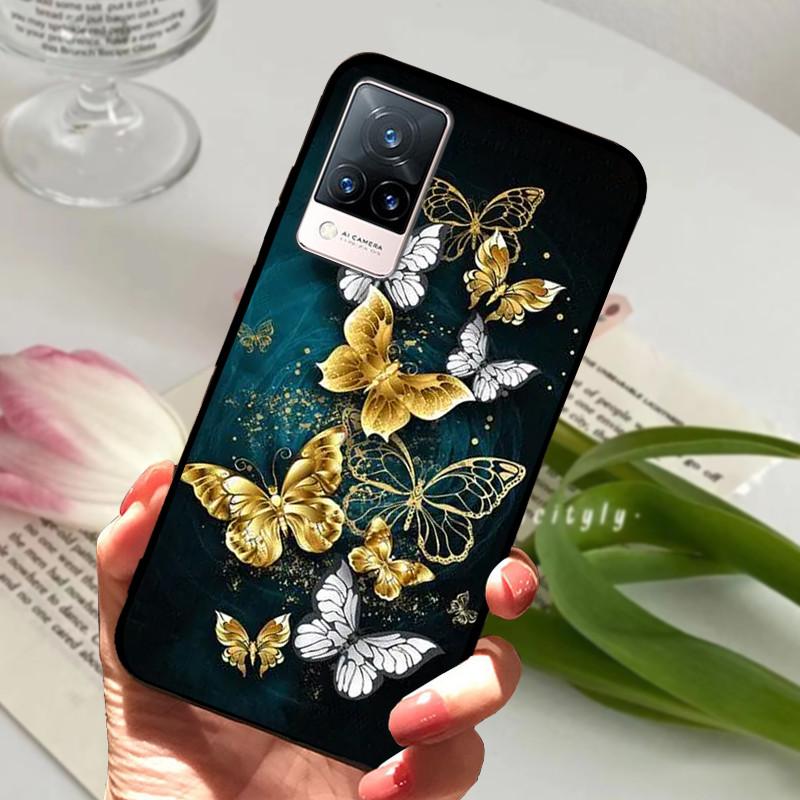 Для vivo V21 5G 4G V21E Чехол Мягкий Силиконовый Телефон TPU Coque Чехол для Vivo V21E v21 V 21e 21 V2050 V2061 Защитный Fundas Оболочка