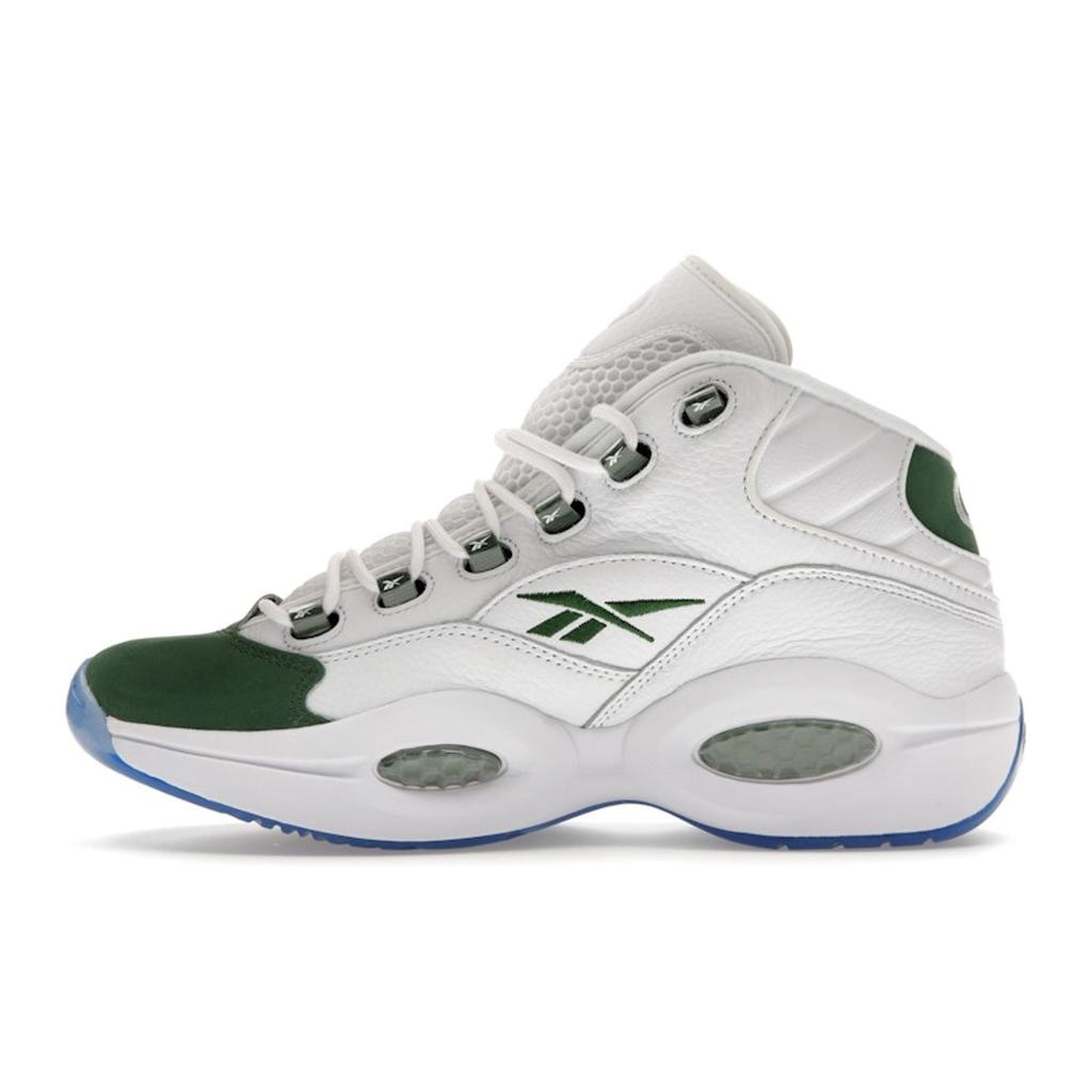 Reebok Question Mid NCAA Pack - Michigan State 2023 Men Sneakers White Cloud-White Pine-Green ID6690