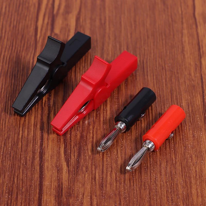 2 шт. 30/50A 80 мм Крокодил Автомобильный Фургон Аккумулятор Тестовый Провод Зажимы Крокодил Электрический Перемычка Кабель Зажим Красный+Черный