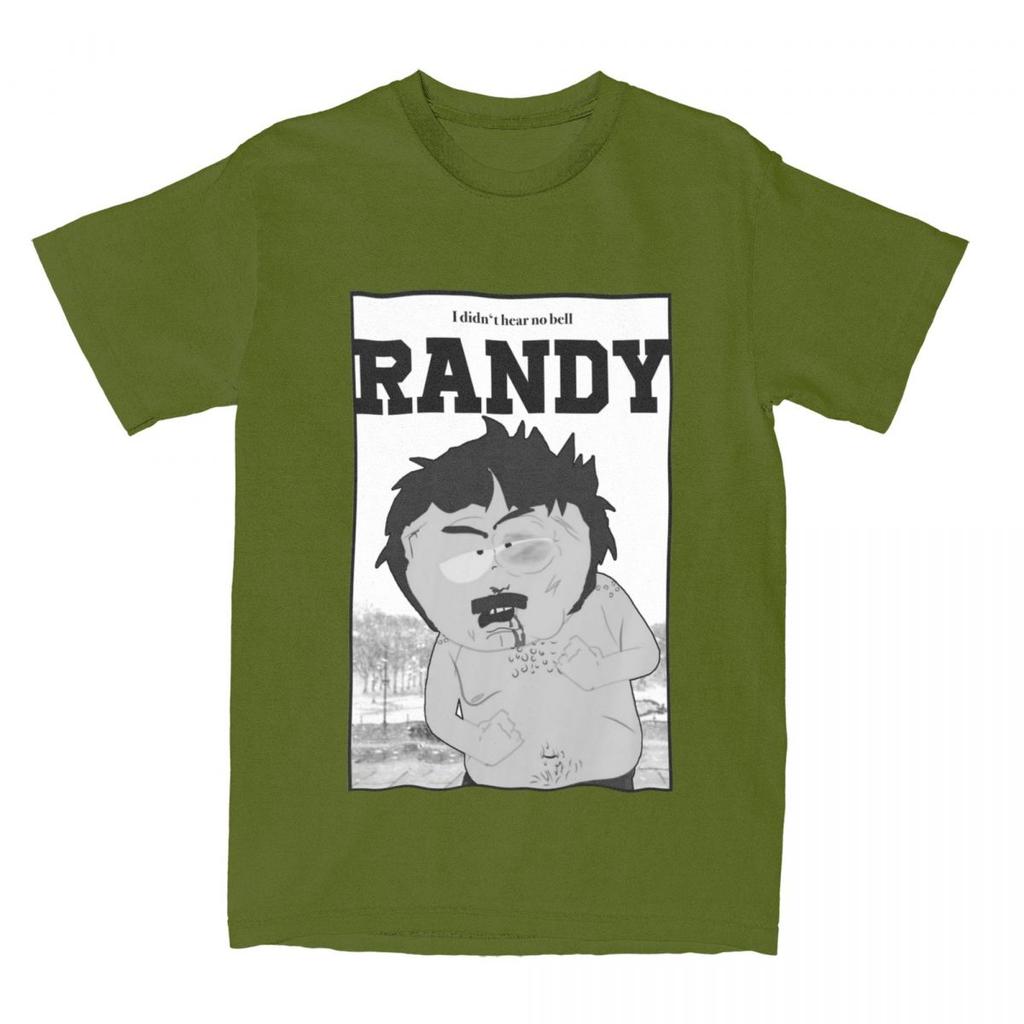 Southpark Randy I Didn't Hear No Bell T-Shirt for Men Cartoon Cool Pure Cotton Tee Shirt O Neck Short Sleeve T Shirts Clothing