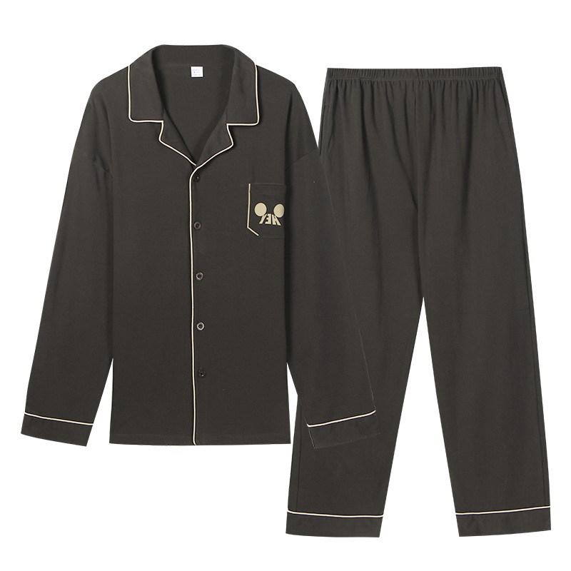 Meijiyunqiu Мужская пижама больших размеров из хлопка в полоску