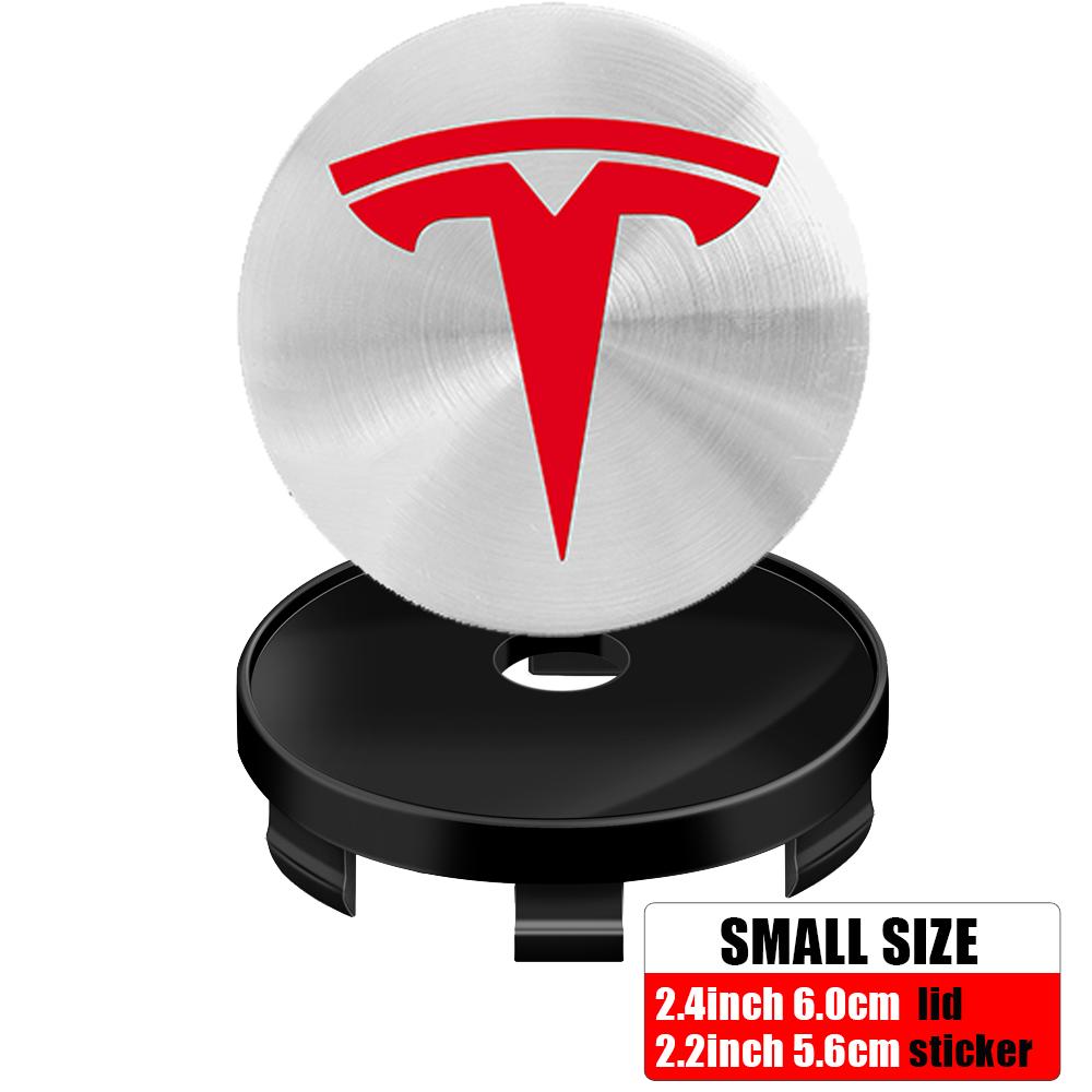4pcs 60mm Tesla Car Wheel Center Hub Center Caps Emblems Car Logo Car-Styling Accessories For Tesla Model 3 Y S X Roadster Coil