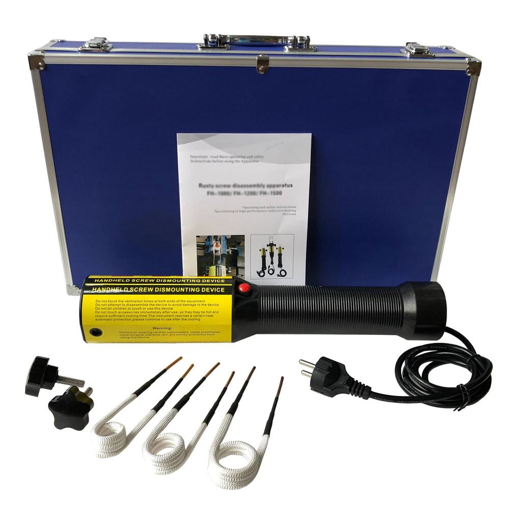 Комплект ручного магнитно-индукционного нагревателя мощностью 1200 Вт. Автомобильный беспламенный магнитно-индукционный нагрев.