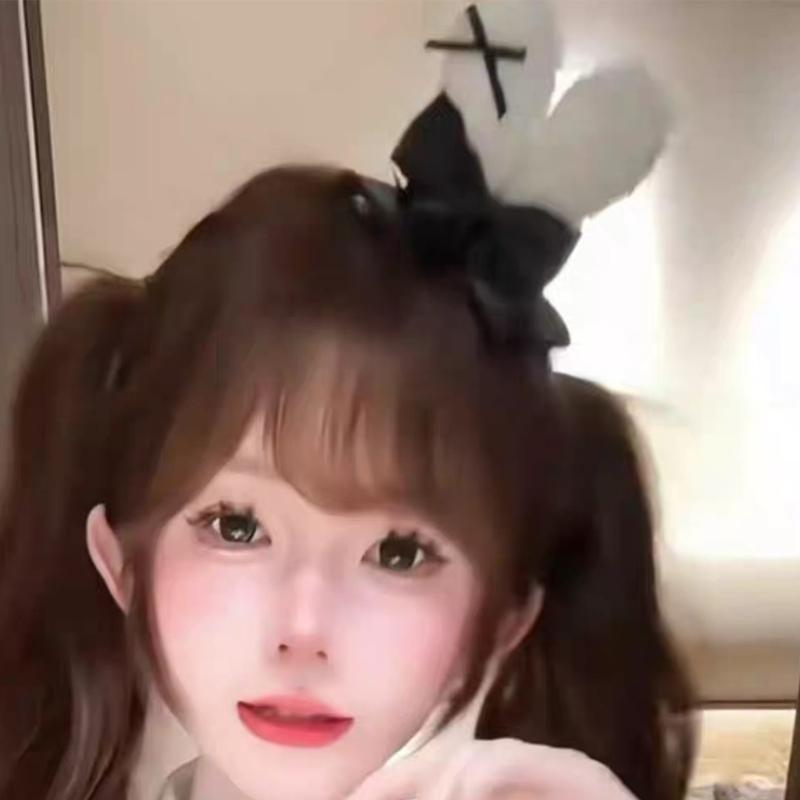 Аниме Тема Шляпа с кроличьими ушками Заколка для волос для женщин Девушка Повседневный наряд и Повседневная тематическая вечеринка Аксессуары для укладки волос