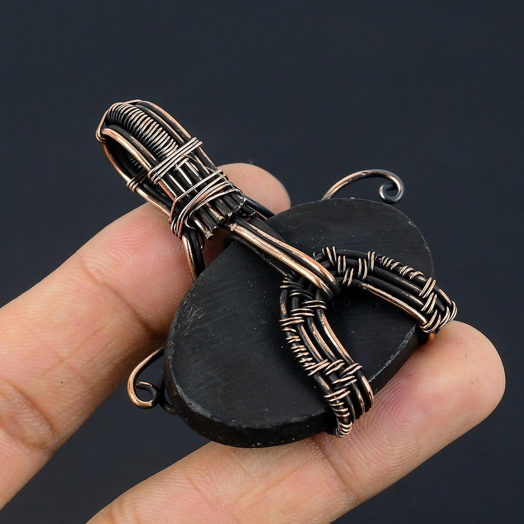 Кулон из раковины абалона, обернутый медной проволокой 999 пробы, Ювелирные изделия с подвеской из драгоценного камня ручной работы, Подарки для жены, Совершенно новый кулон