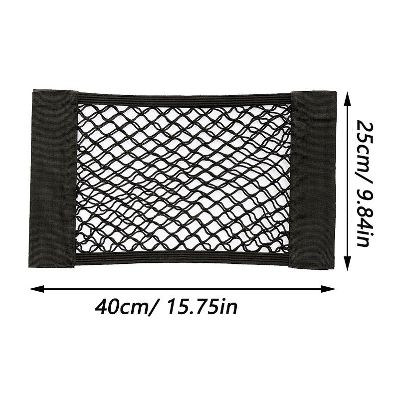 Car Back Rear Trunk Storage Net Seat Elastic String Net Magic Sticker Mesh Storage Bag Auto Organizer Seat Back Bag Freeshipping